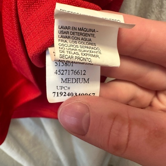 IZOD Polo Performance Shirt Men’s‎ Size Medium Red Golf Short Sleeve - Picture 6 of 10